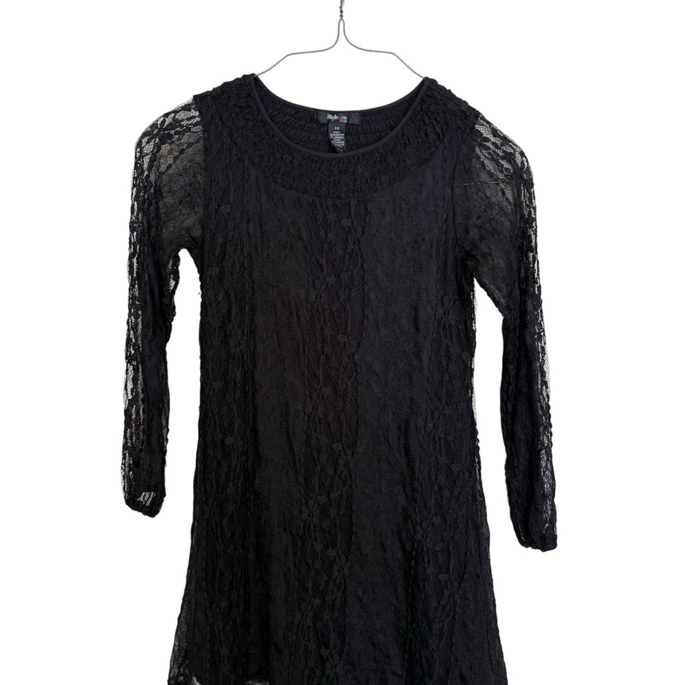 Style & Co. Black Lace Mini Dress